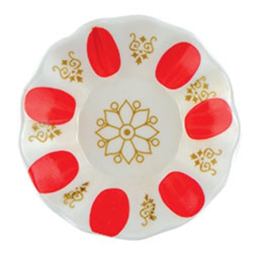 Picture of Plate Tea Melamin 1 x 12 Red